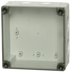 Fibox UL PCM 125/125 T UL PC Enclosure with K/O (metric) - Transparent Cover Fibox UL PCM 125/125 T UL PC Enclosure with K/O (metric) - Transparent Cover