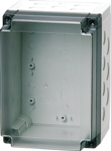 Fibox UL PCM 150/125 XT UL PC Enclosure with  K/O (metric) - Transparent Cover