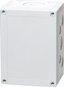 Fibox UL PCM 150/150 XG UL PC Enclosure with  K/O (metric) - Gray Cover