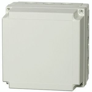 Fibox UL PCM 175/60 G UL PC Enclosure with  K/O (metric) - Gray Cover