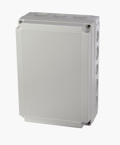 Fibox UL PCM 200/100 G UL PC Enclosure with K/O (metric) - Gray Cover Fibox UL PCM 200/100 G UL PC Enclosure with K/O (metric) - Gray Cover