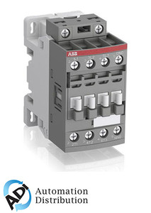 ABB AF16-30-10-14 Contactor, 250-500V 50/60Hz DC, for 3-Phase Motors and Power Circuits, Built-in Surge Protection, 30A Capacity