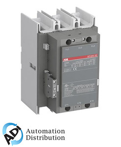 ABB AF400-30-11-68 3-Phase DC Contactor, 24-60V Control Voltage, 1000V Capacity, with Pre-Mounted Auxiliary Contacts and Surge Protection ABB AF400-30-11-68 3-Phase DC Contactor, 24-60V Control Voltage, 1000V Capacity, with Pre-Mounted Auxiliary Contacts and Surge Protection