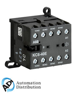 ABB KC6-40E-07 Mini Contactor Relay, 12VDC, 4 Pole, Screw Terminals Compact and Reliable Solution for Residential, Commercial, and Industrial Applications ABB KC6-40E-07 Mini Contactor Relay, 12VDC, 4 Pole, Screw Terminals Compact and Reliable Solution for Residential, Commercial, and Industrial Applications