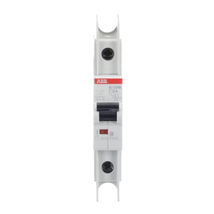 ABB SU201M-C5 UL489 1P Miniature Circuit Breaker, 5A, 480/277V - Reliable Overload and Short Circuit Protection ABB SU201M-C5 UL489 1P Miniature Circuit Breaker, 5A, 480/277V - Reliable Overload and Short Circuit Protection