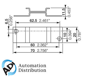 ABB 1SVR430029R0100 Adp.01 Adapter For Screw-mounting