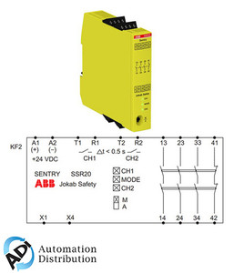 ABB 2TLA010051R0000 safety relay sentry ssr20 24vdc - 24 vol