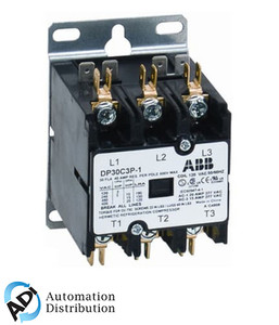 ABB DP30C3P-2 30A 3-Pole Contactor with 208/240VAC Coil for HVAC, Refrigeration, and Industrial Applications ABB DP30C3P-2 30A 3-Pole Contactor with 208/240VAC Coil for HVAC, Refrigeration, and Industrial Applications
