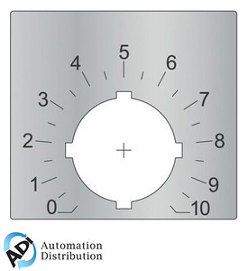 ABB SK 615 562-88 Legend Plate for Potentiometers, Scale 0-10, 48.5x44.5mm Enhance Precision and Readability Pack of 10 ABB SK 615 562-88 Legend Plate for Potentiometers, Scale 0-10, 48.5x44.5mm Enhance Precision and Readability Pack of 10