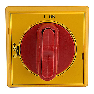ABB OHYS2PJ Red/Yellow Selector Handle for Door Mounting - Snap-On Design for Enhanced Visibility and Safety