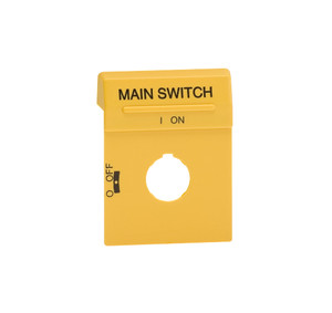 ABB OPYS1EN1 legend plate yellow oh1,3 main sw