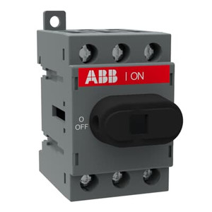 ABB OT40F3 3-Pole Disconnect Switch, 40A/600V, DIN-Rail Mountable - Industrial Grade Circuit Solution
