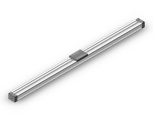 <h2>Rodless Cylinder, MY1M, Mechanically Jointed - Slide Bearing</h2><p><h3>The MY1M Rodless Cylinders have a one-piece carriage and piston that runs its entire stroke length housed with an inner seal belt to maintain air pressure combined with an outer dust seal band to protect from contaminants. This design offers a compact footprint compared to rod-style cylinders and features a low profile. The integrated slide bearing internal guide provides lateral stability protecting it from side load impacts. Air cushions are standard and external shock absorbers are optional.</h3>- Bore sizes: 16, 20, 25, 32, 40, 50, 63 mm<br>- Stroke lengths: 100, 200, 300, 400, 500, 600, 700, 800, 900, 1000, 1200, 1400, 1600, 1800, 2000, 3000, 4000, 5000 mm<br>- Minimum operating pressure: 0.15 ~ 0.20 MPa (22 ~ 29 psi)<br>- Speed: 100~1000 mm/sec (w/o stroke adjustment bolt), 100~1500 mm/sec (external shock absorber)<br>- Long stroke option: up to 5000 mm (XB11), up to 3000 mm for 16 bore<br>- Auto switch capable<br>- <p><a href="https://content2.smcetech.com/pdf/MY1.pdf" target="_blank">Series Catalog</a>