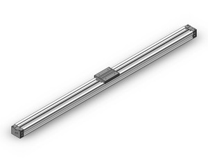 <h2>Rodless Cylinder, MY1M, Mechanically Jointed - Slide Bearing</h2><p><h3>The MY1M Rodless Cylinders have a one-piece carriage and piston that runs its entire stroke length housed with an inner seal belt to maintain air pressure combined with an outer dust seal band to protect from contaminants. This design offers a compact footprint compared to rod-style cylinders and features a low profile. The integrated slide bearing internal guide provides lateral stability protecting it from side load impacts. Air cushions are standard and external shock absorbers are optional.</h3>- Bore sizes: 16, 20, 25, 32, 40, 50, 63 mm<br>- Stroke lengths: 100, 200, 300, 400, 500, 600, 700, 800, 900, 1000, 1200, 1400, 1600, 1800, 2000, 3000, 4000, 5000 mm<br>- Minimum operating pressure: 0.15 ~ 0.20 MPa (22 ~ 29 psi)<br>- Speed: 100~1000 mm/sec (w/o stroke adjustment bolt), 100~1500 mm/sec (external shock absorber)<br>- Long stroke option: up to 5000 mm (XB11), up to 3000 mm for 16 bore<br>- Auto switch capable<br>- <p><a href="https://content2.smcetech.com/pdf/MY1.pdf" target="_blank">Series Catalog</a>