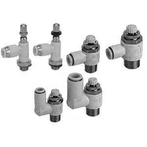 SMC AS2201F-N01-06-X214 AS Series Speed Controller With One-touch Fitting Elbow Type