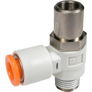 SMC AS2201F-01-23SD AS 1F-D Series Speed Controller Adjustable by Flat Head Screwdriver With One-touch Fitting Elbow Type SMC AS2201F-01-23SD AS 1F-D Series Speed Controller Adjustable by Flat Head Screwdriver With One-touch Fitting Elbow Type