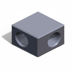 SMC E300P-070S-03 E210/310/410 Series Modular Adapter L-Shaped Piping Adapter