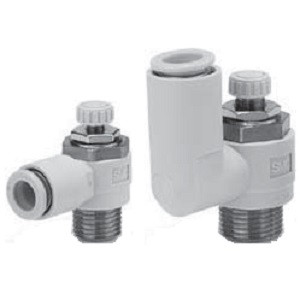 SMC 10-AS2201F-02-06 10-AS-F Series Clean Series Speed Controller With One-touch Fitting Elbow Type/Universal Type