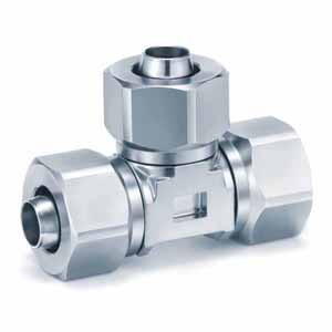 SMC KFG2T0122-00 KFG2T Series Inch Size Stainless Steel 316 Insert Fittings KFG2T-00-Inch Union Tee