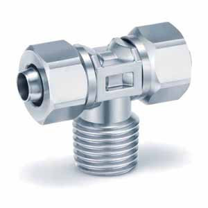 SMC KFG2T0704-N01 KFG2T Series Inch Size Stainless Steel 316 Insert Fittings KFG2T-Inch Male Branch Tee