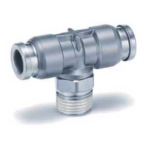SMC KQB2T07-N03S KQB2 Series Inch Size Metal One-touch Fittings KQB2T-Inch Male Branch Tee