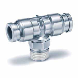 SMC KQG2T10-04S KQG2 Series Stainless Steel 316 One-touch Fittings KQG2T Male Branch Tee