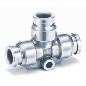 SMC KQG2T23-00 KQG2 Series Stainless Steel 316 One-touch Fittings KQG2T-00 Union Tee