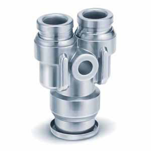 SMC KQG2U04-06 KQG2 Series Stainless Steel 316 One-touch Fittings KQG2U-DDU Different Diameter Union Y