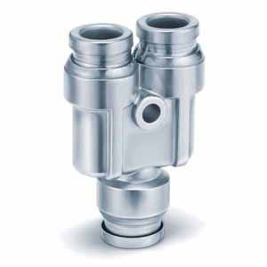 SMC KQG2U07-00 KQG2 Series Inch Size Stainless Steel 316 One-touch Fittings KQG2U-00-Inch Union Y
