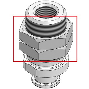 SMC KQ10-P01A Pipe nut