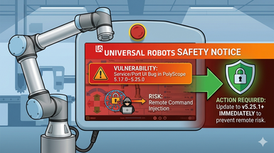 Safety Notice – All UR Robots Using Software Versions 5.17.0 … 5.25.0
