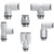 SMC KQ2H13-U04A Fitting, Male Connector Pack of 10