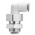 SMC KQ2LE09-00N KQ2LE Series Inch Size One-touch Fittings Bulkhead Male Elbow