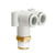 SMC KQ2LU06-01AS KQ2LU Series Metric Size One-touch Fittings Male Branch Connector With Sealant