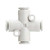 SMC KQ2TW10-00A KQ2TW Series Metric Size One-touch Fittings Cross
