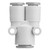 SMC KQ2U01-07A KQ2U Series Inch Size One-touch Fittings Different Diameter Union "Y"