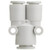 SMC KQ2U02-23A KQ2U Series Metric Size One-touch Fittings Different Diameter Union"Y"