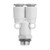 SMC KQ2U03-U02A KQ2U Series Inch Size Uni One-touch Fittings Branch "Y" With Gasket Seal