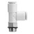SMC KQ2Y10-U03A KQ2Y Series Metric Size Uni One-touch Fittings Male Run Tee With Gasket Seal