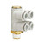 SMC KQ2ZD10-02AS KQ2ZD Series Metric Size One-touch Fittings Double Universal Male Elbow With Sealant