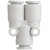 SMC 10-KQ2U12-00A 10-KQ2U Series Clean Series Metric Size One-touch Fittings Union "Y"