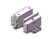 SMC SS5Q14-02C-D 4/5 port solenoid valve mfld, n/plug-in, sq1000