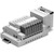 SMC SS5V2-16S30D-08U-C6 SV Series EX120 Integrated-type For Output Serial Transmission System Manifold Cassette Base