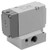 SMC VPA544V-1-A VPA*44 VPA300/500/700 Series 3 Port Air Operated Valve, Base Mounted/Single Unit