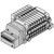 SMC VV5QC11-06C6FD3-NS VQC1000 Series 5 Port Solenoid Valve Base Mounted Plug-in Unit D-Sub Connector