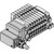 SMC VV5QC11-12N7LD2 VQC1000 Series 5 Port Solenoid Valve Base Mounted Plug-in Unit L Kit (Lead wire) Manifold IP67 Compliant