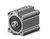 SMC CDQ2WB40-10DCZ Compact Cylinder
