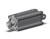 SMC RDQD40-75M Cyl, Compact, Air Cushion, Sw Capable