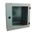 Wallmount Single Window Door Enclosure NEMA 4 IP 66 with Mounting Plate - Pick a Size