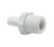 John Guest CI050822W White Acetal Stem Adapter 1/4 x 1/4 NPTF Pack of 10